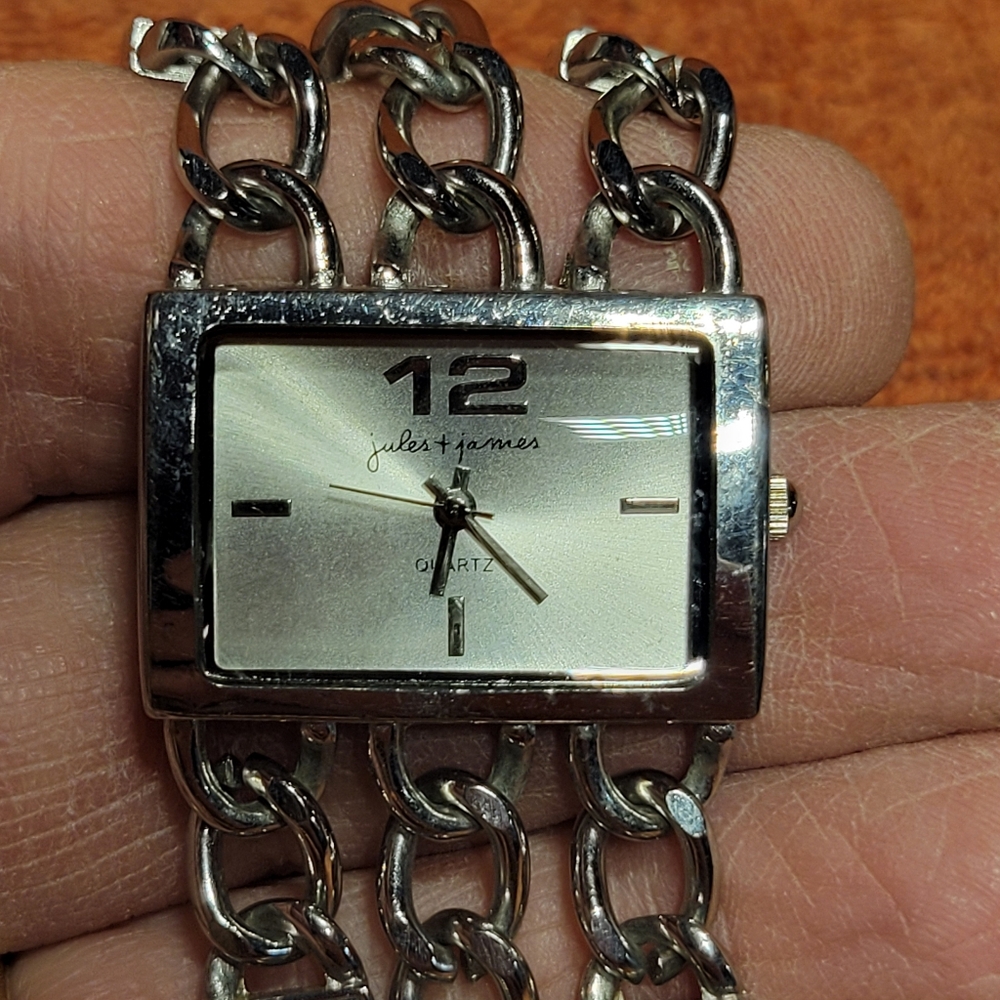 Ladies Jules & James wrist watch with unique bracelet.